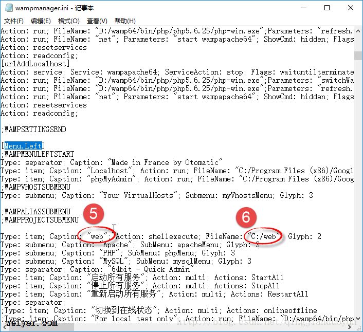 Wampserver3.0.6ԶĿ¼վü˿ںŵĸĽ